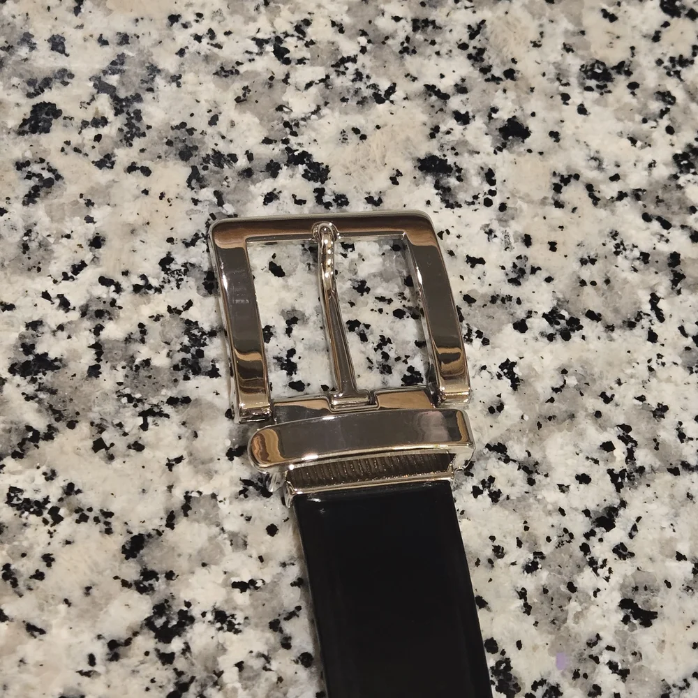 Armani Exchange | Italian Leather Belt with Adjustable Clamp Buckle